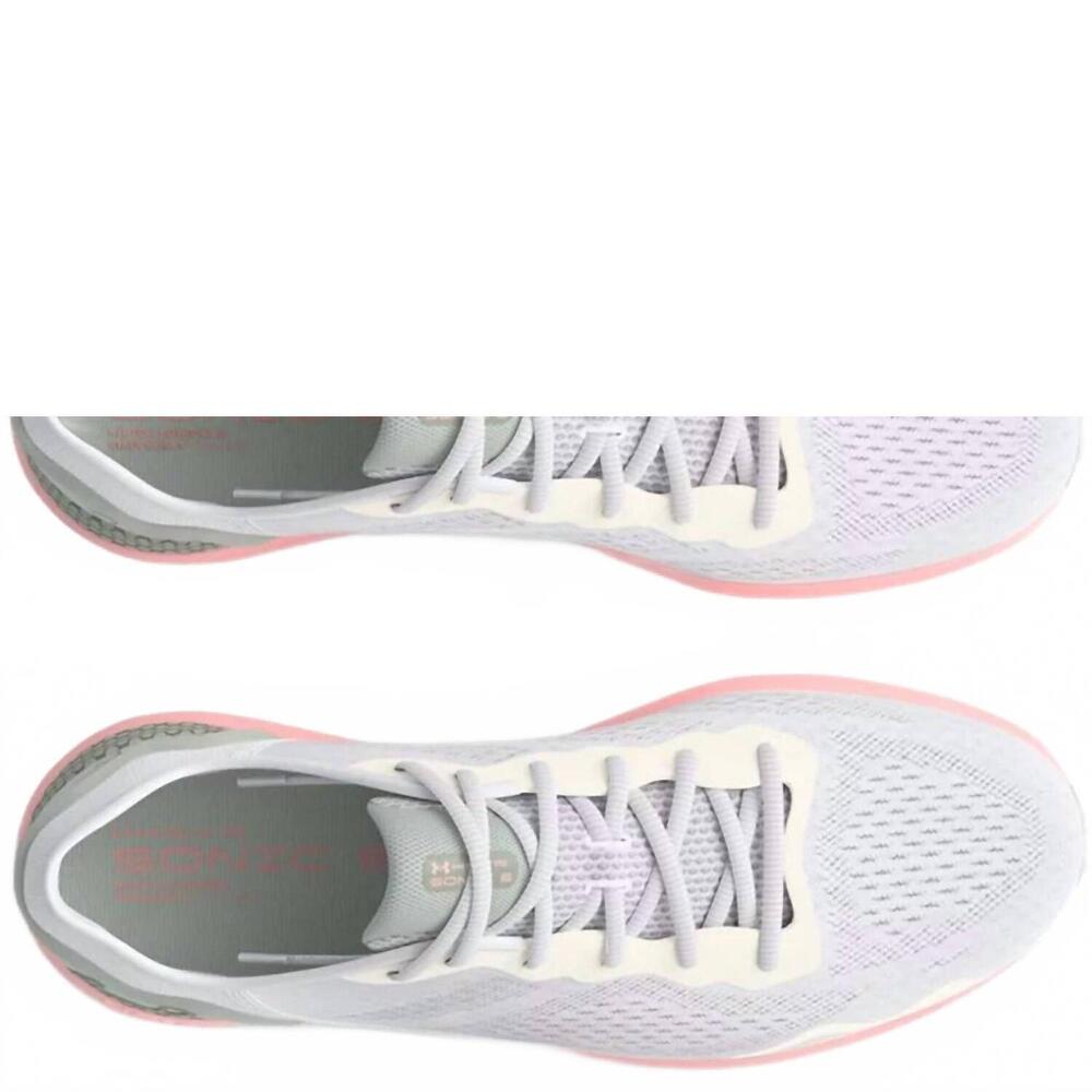 NEW UNDER ARMOUR women's hovr sonic 6 road running shoes in white - Picture 3 of 4